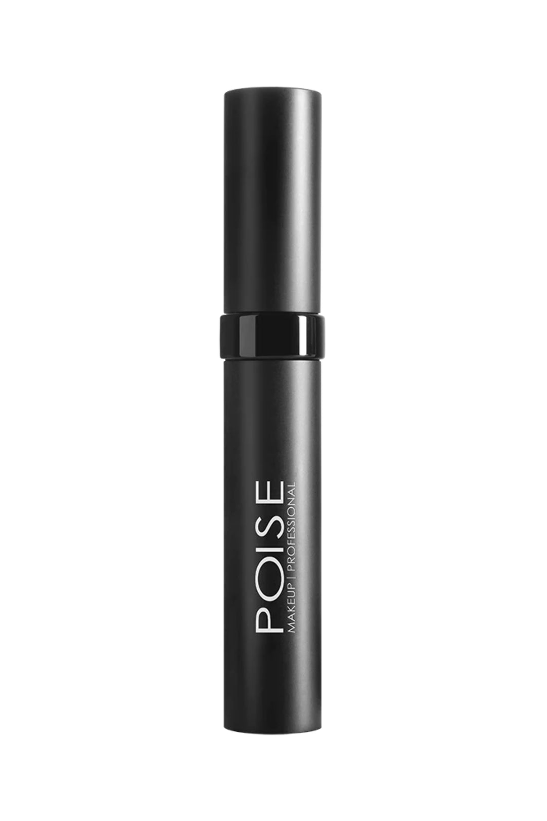 A black tube of Poise professional makeup stands against a white background.